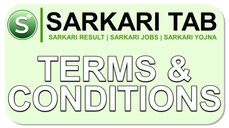 Terms and Conditions - Sarkari Tab